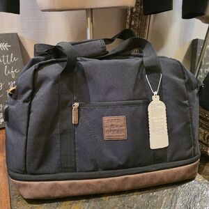 NWT.  SAVE the OCEAN Duffel Bag In Black/Brown.  Unisex.